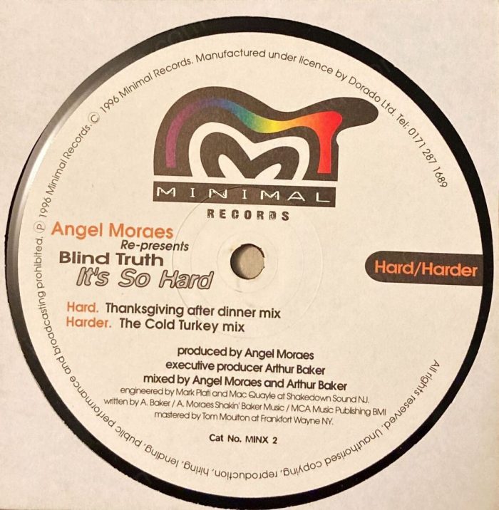 Angel Moraes – It’s So Hard (12 inch Vinyl, 1996) 12-Inch Vinyl VinylAuction