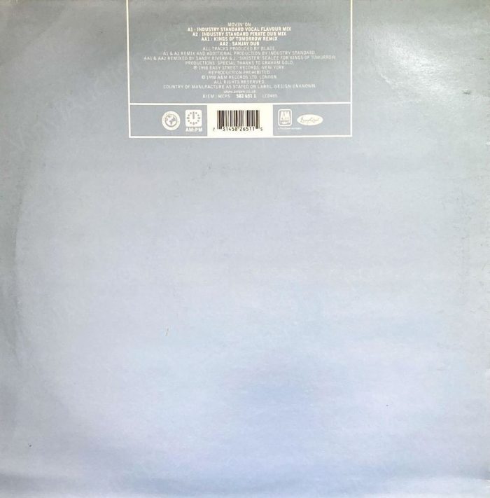 Debbie Pender – Movin’ On (Industry Standard / Kings Of Tomorrow Mixes) (12 inch Vinyl, 1998) 12-Inch Vinyl VinylAuction