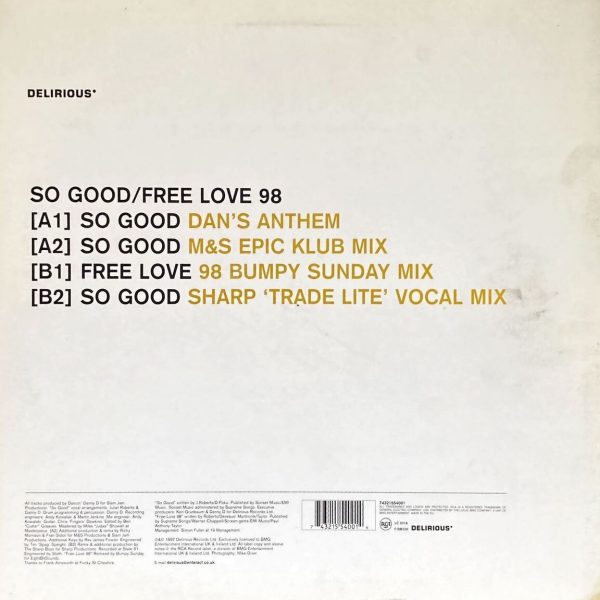 Juliet Roberts – So Good / Free Love 98 (12 inch Vinyl, 1997) 12-Inch Vinyl VinylAuction