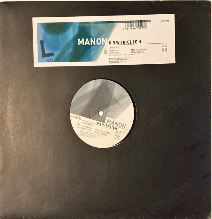 Manon – Unwirklich (12 inch Vinyl, 1999) 12-Inch Vinyl VinylAuction