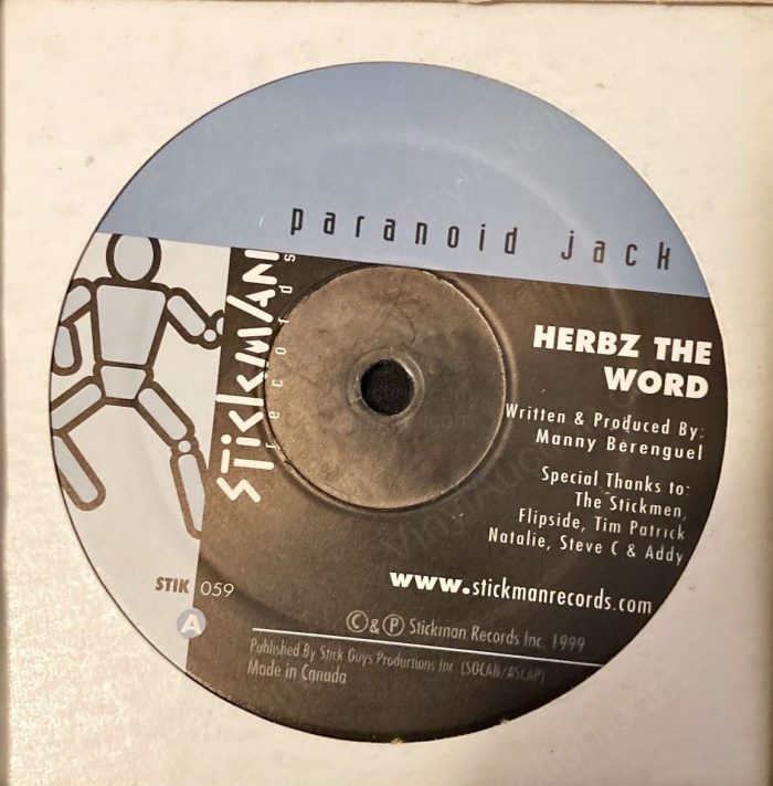 Paranoid Jack – Herbz The Word. (12″ Vinyl, 1999) 12-Inch Vinyl VinylAuction