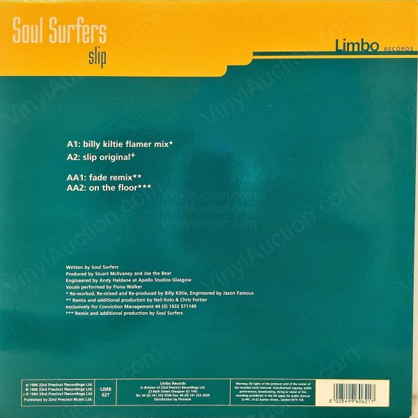 Soul Surfers –  Slip (12″ Vinyl, 1996) 12-inch-vinyl Va147801841