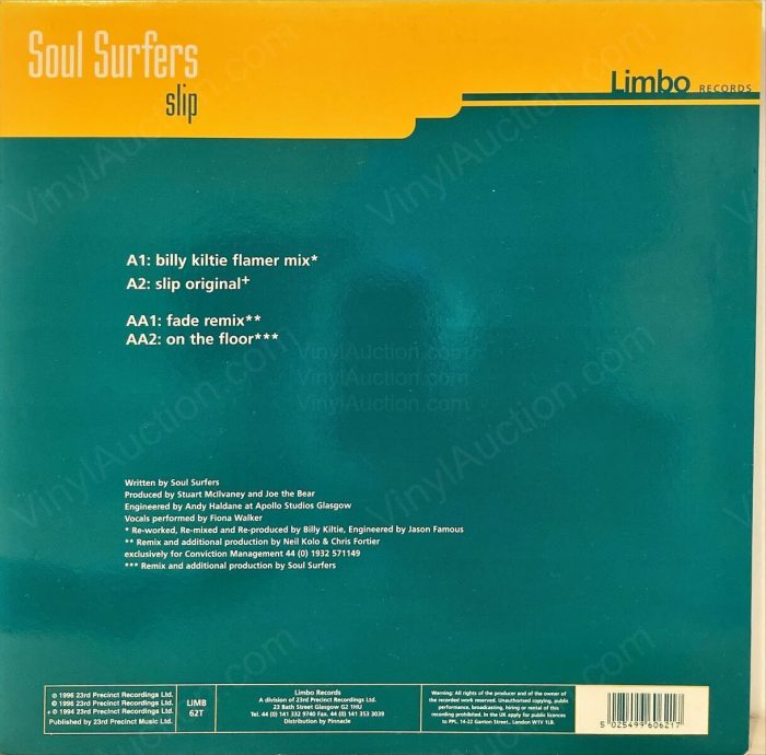 Soul Surfers –  Slip (12″ Vinyl, 1996) 12-inch-vinyl Va147801841