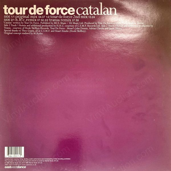 Tour De Force – Catalan (12 inch Vinyl, 1998) 12-Inch Vinyl VinylAuction