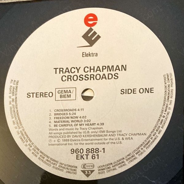 Tracy Chapman – Crossroads (12″ Vinyl, 1989) 12-Inch Vinyl VinylAuction