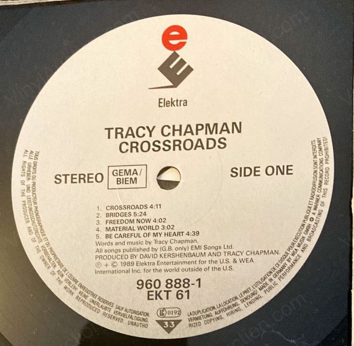 Tracy Chapman – Crossroads (12″ Vinyl, 1989) 12-Inch Vinyl VinylAuction