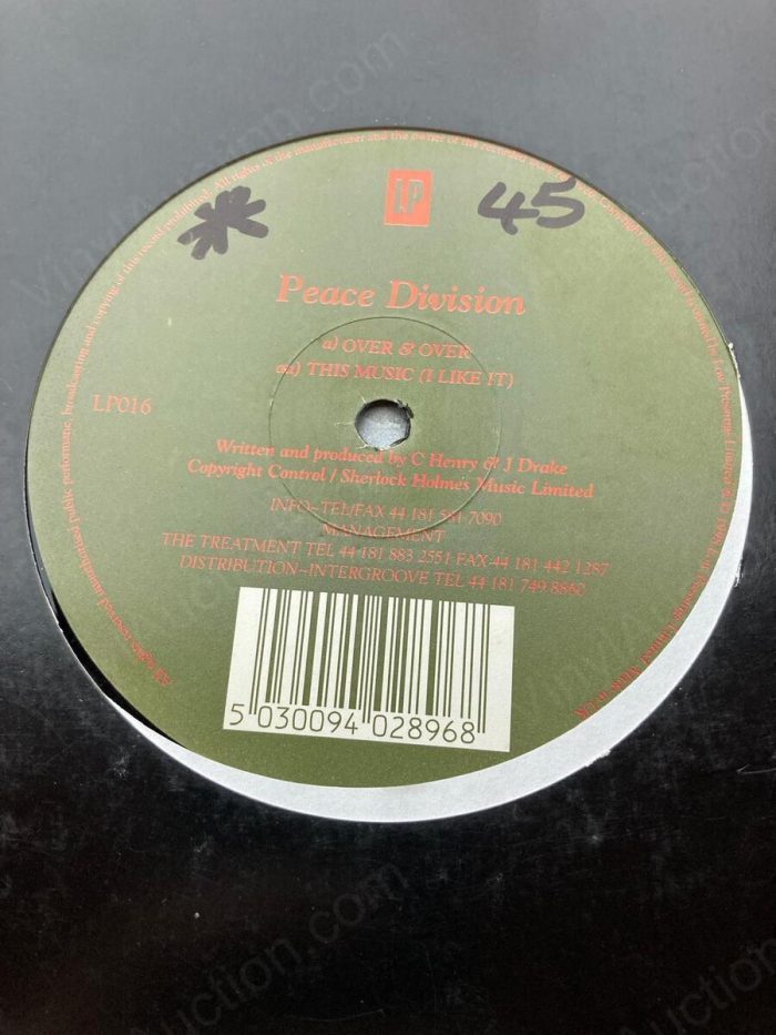 Peace Division – Over & Over / This Music (I Like It) (12 inch Vinyl, 1998) 12-Inch Vinyl VinylAuction