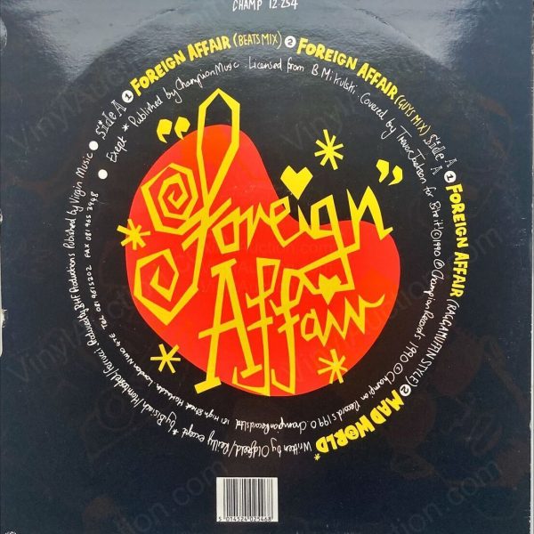 J.T. And The Big Family – Foreign Affair (12 inch Vinyl, 1990) 12-Inch Vinyl VinylAuction