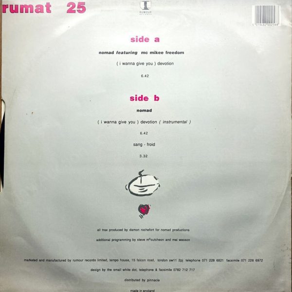 Nomad – (I Wanna Give You) Devotion (12 inch Vinyl, 1990) 12-Inch Vinyl VinylAuction