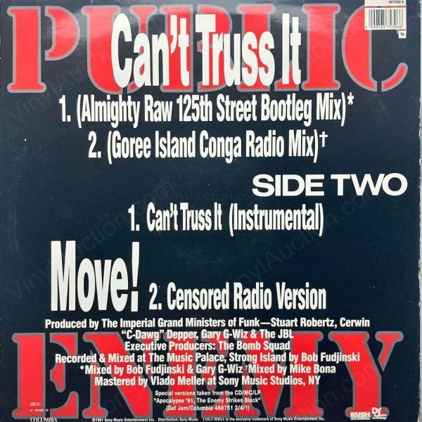 Public Enemy – Can’t Truss It (12 inch Vinyl, 1991) 12-Inch Vinyl VinylAuction